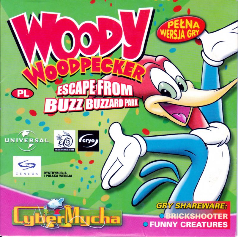 Woody Woodpecker box art for Playstation 2